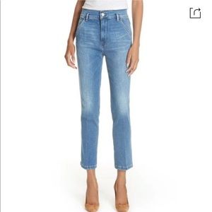 Frame denim Thistle cropped straight leg denim jeans size 25